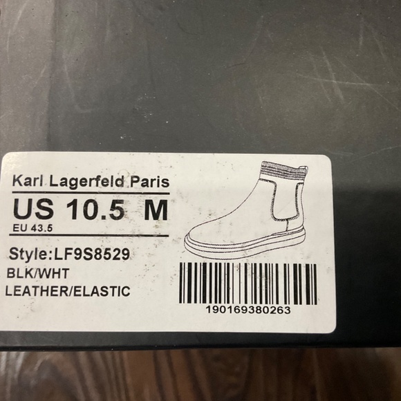 Karl LAGERFELD Men’s Ankle Leather Boot - Picture 6 of 6